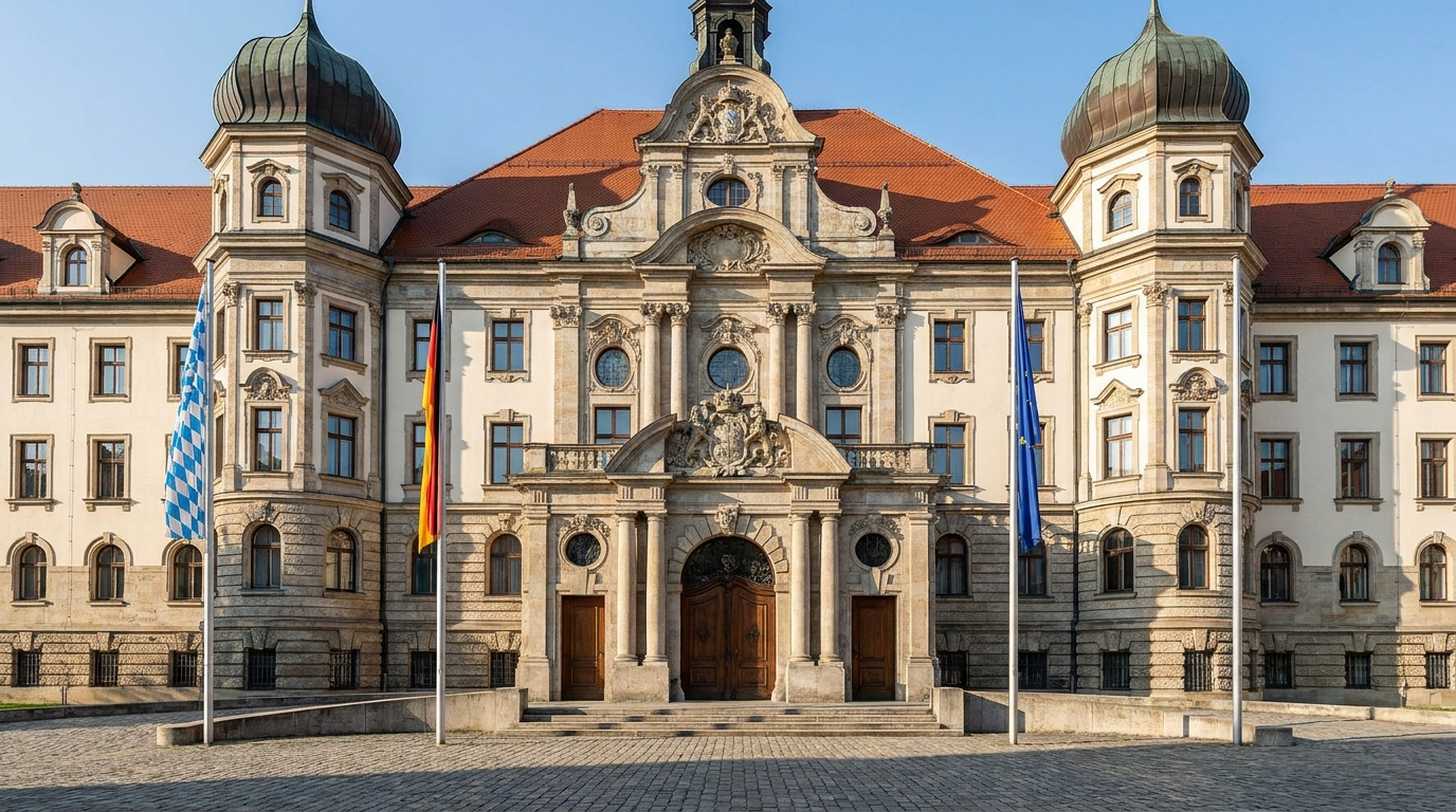 Exterior of a Bavarian administrative court building